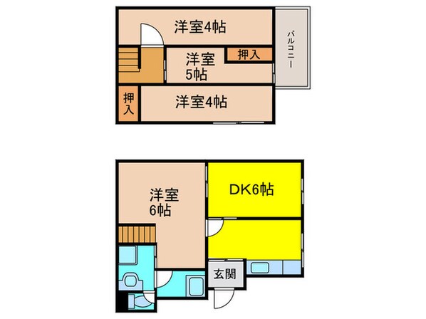 平井1丁目貸家の物件間取画像